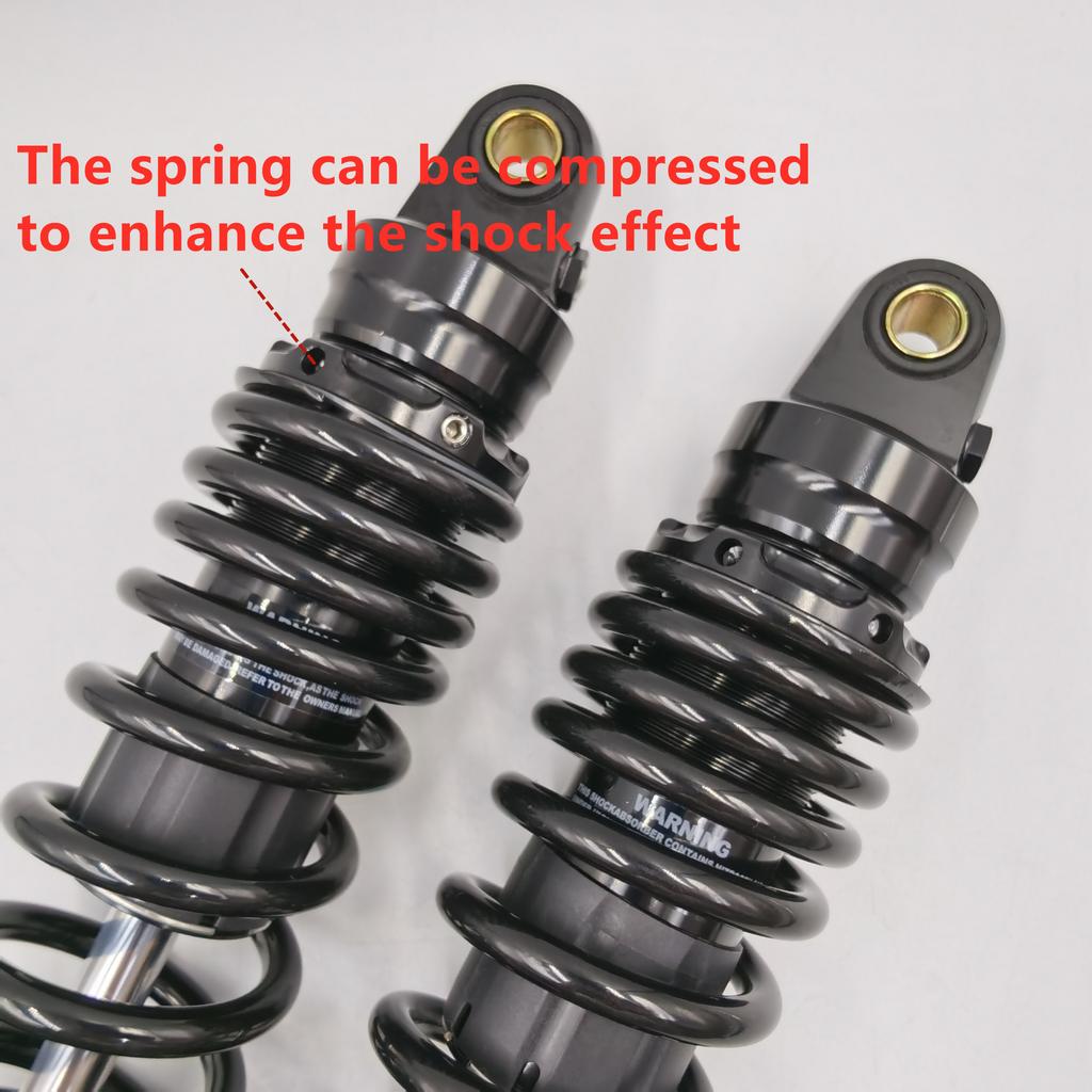 2pcs Universal 305mm-350mm motorcycle Rear Adjust damping shock absorber For Honda Yamaha Kawasaki Suzuki Rear suspension