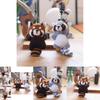 Adorable Cute Plush Raccoon Keychain Pendant Soft Stuffed Toy For Bags And Accessories