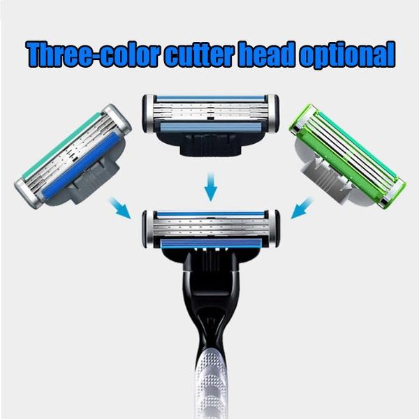 1 Λαβή+4 Τεμ. Συνδυασμός Λεπίδων Αναβάθμιση Ποιότητας Συνδυασμός Ξυραφιού 3 Στρωμάτων Ανδρικό Ξυράφι Αποτρίχωσης