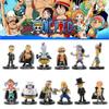 12pcs One Anime Piece Luffy Figure Model Toy Ornament Decor Gift Collection Set