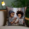 Cartoon A-Boondocks Retro Pillow Case Office Sofa Dorm Chair Back Short Plush Double-sided Printing Home  Cushion Cover