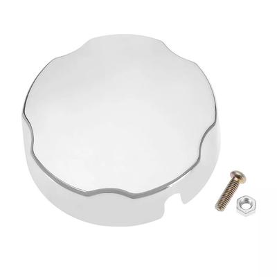 Pokrętło do wanny z chromowaną osłoną przelewu, średnica 75 mm, plastikowe