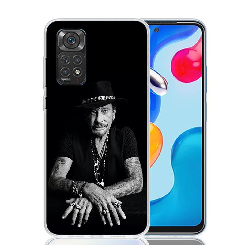 Custodia per Telefono Musicale Johnny Hallyday Per Xiaomi Redmi Note 14 13 14S 12S 12 11S 11T 11E Pro Plus 10S 10 9S 9 Art Personalizzata Coque Ca