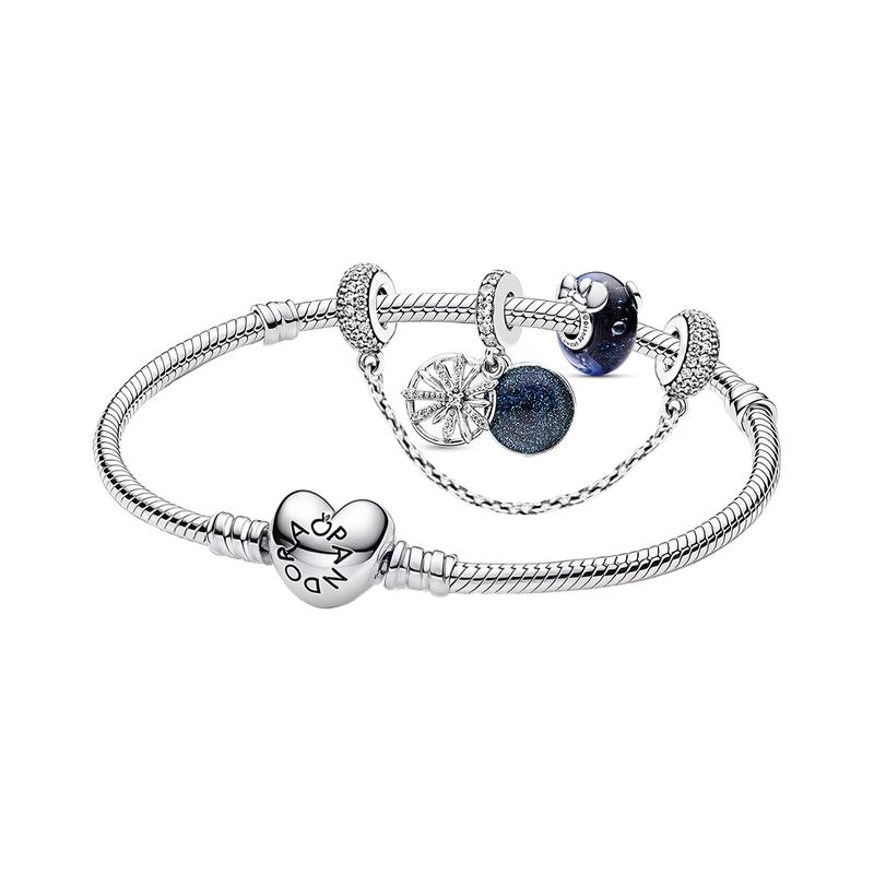Pandora Fantasy Star 925 Silver Bracelet Set Women's Multicolor B801375