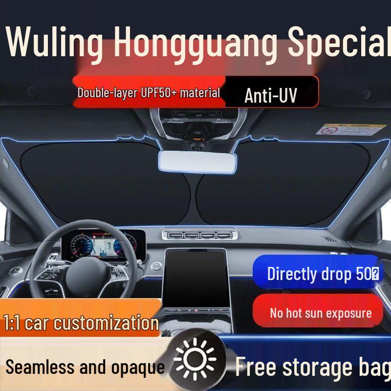 Wuling Hongguang S/Rongguang/Zhi Guang/Hongguang V/S1/S3/MINI EV Auto Windschutzscheiben-Sonnenschutz Hitzeschutz