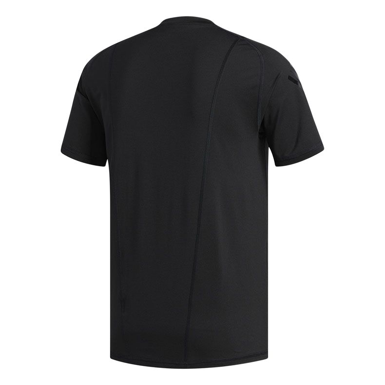 Adidas Mens Training Series Moisture-Wicking Crew Neck Short Sleeve T-Shirt Men Tops Black DZ8427