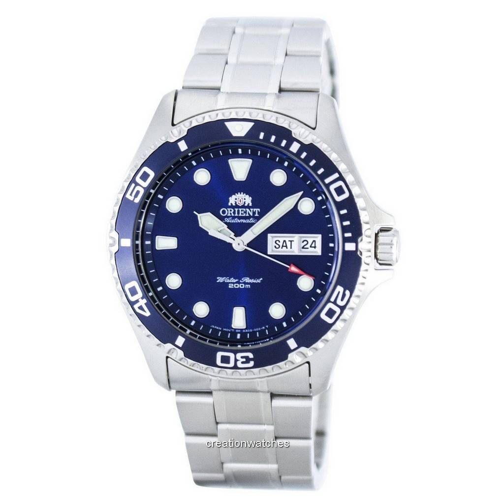 

Refurbished Orient Ray II Automatic 200M FAA02005D9 Men s Watch синій