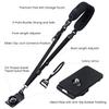 Waka Rapid Camera Neck Strap with Quick Release and Safety Adjustable Shoulder Strap for Olympus DSLRs Black Tether, Nikon, Canon, Sony, -