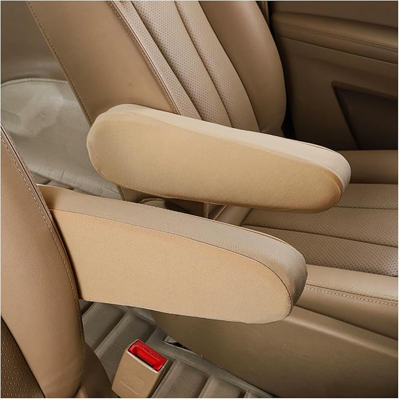 Kewucn 2 PCS Car Front Seat Armrest Covers, Elastic Fabric Auto Seat Armrest Protectors, Universal Seat Arm Rest Cover Replacement, Vehicle Interior