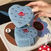 Heart Design Jewelry Organizers Denims Multi Compartment Storage Box For Earrings Necklaces Rings Travel Essential
