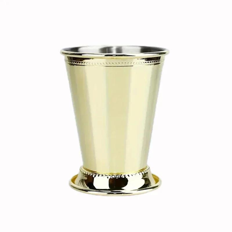 Tazza Mint Julep da 380ml Acciaio Inossidabile Tazza da Cocktail Tazza per Bevande Miste Martini Mojito Bevanda Bar Festa Bicchieri da Birra Julep Bar Bicchiere da Vino per uso quotidiano