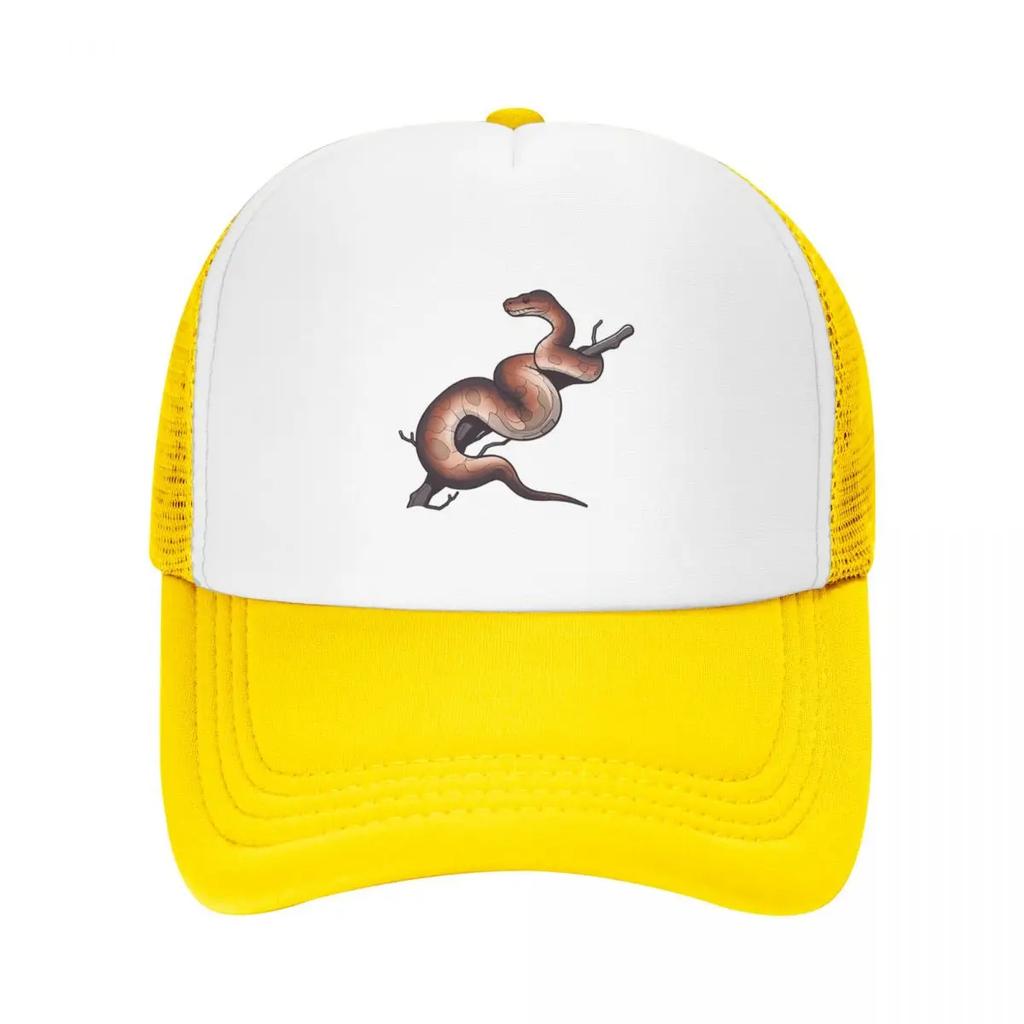 Ball Python Snake Cap Fashion Casual Mesh Baseball Caps Adjustable Hat Hip Hop Summer Unisex Baseball Hats Polychromatic