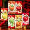 Envelopes Vermelhos 3D de Frutas Desenho Animado para Crianças