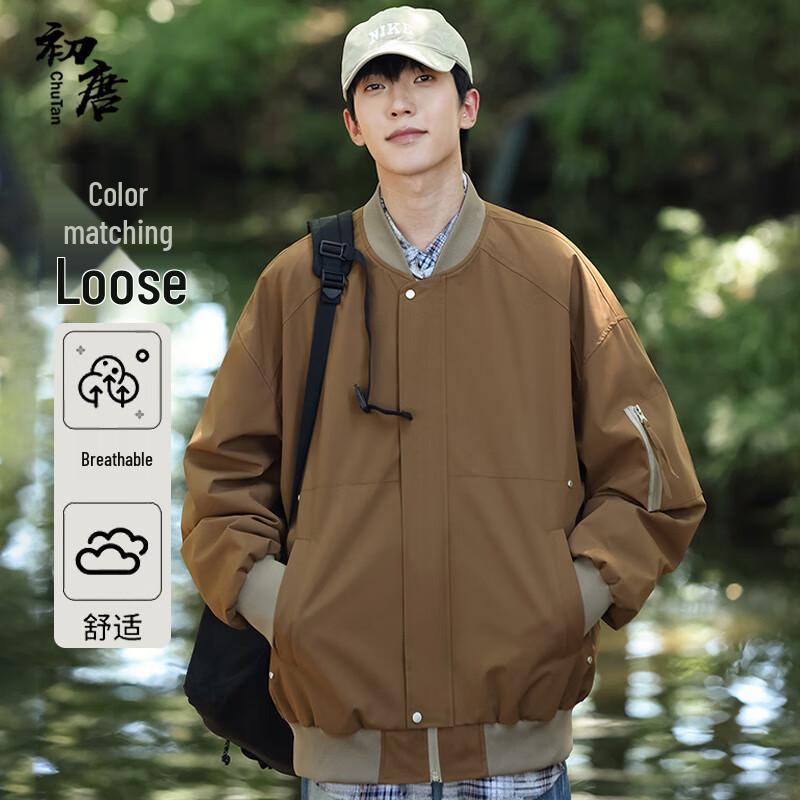 

Men s American Retro Baseball Jacket 3XL