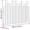 VidaXL Tête de lit murale 108x3x80 cm Bois massif de pin 824773