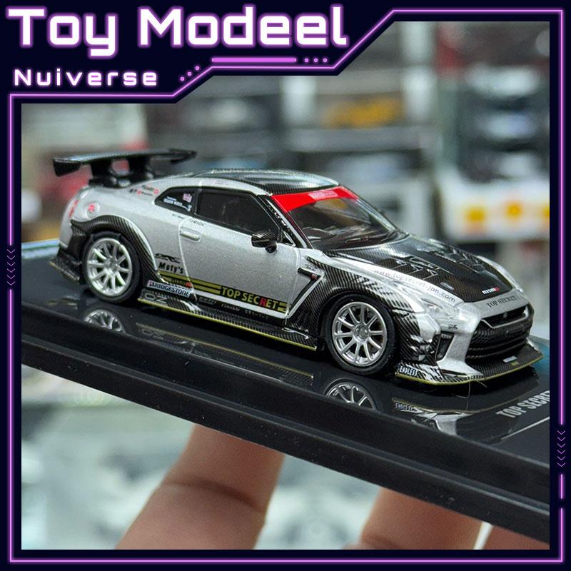 ABE4 INNO Nissan GT R R35 Top Secret Auto Salon 1:64 High Detail Simulation Diecast Alloy Collectible Scale Car Model Perfect Gift