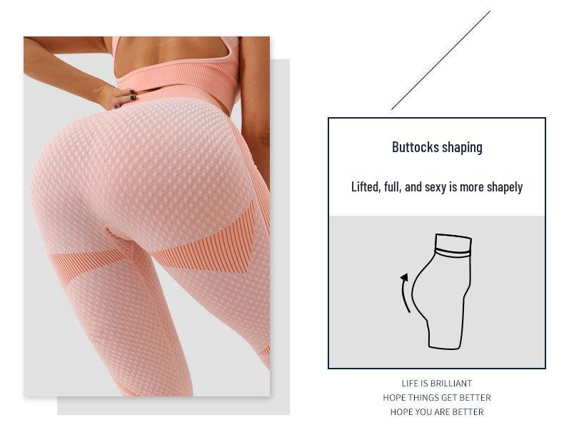 Damen High-Waist Schnelltrocknendes Yoga-Set: Langärmeliges Oberteil & Hose, ideal für Herbst/Winter-Fitness.