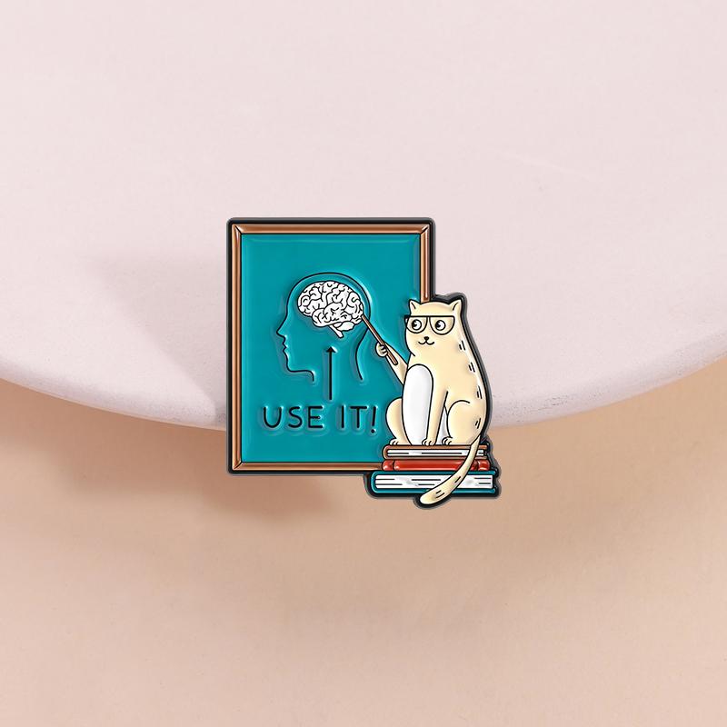 Cute Cat Collection Enamel Pins Cartoon Turbo Granny Cat Anime Character Kitten Doctor Animal Brooches Lapel Badge Jewelry Gifts
