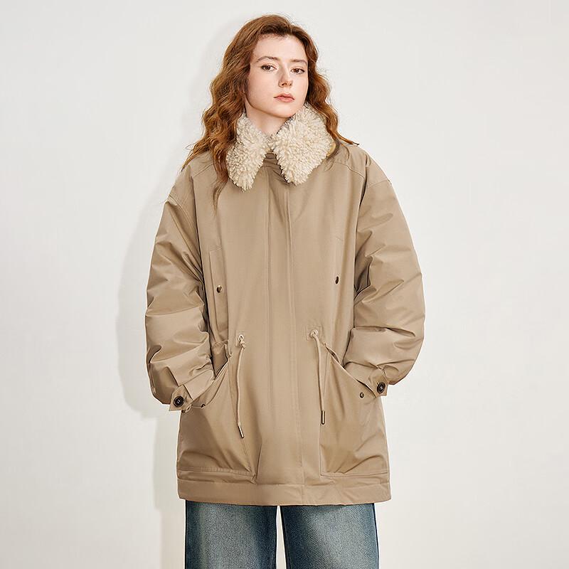 Chuyu Women's 2025 Winter 90% Down Teddy Fleece Barn Jacket