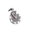 Ins Trendy Women's Roman Numeral Time-traveling Long Necklace Men's Chain Accessories Simple and Versatile Can Be Rotated