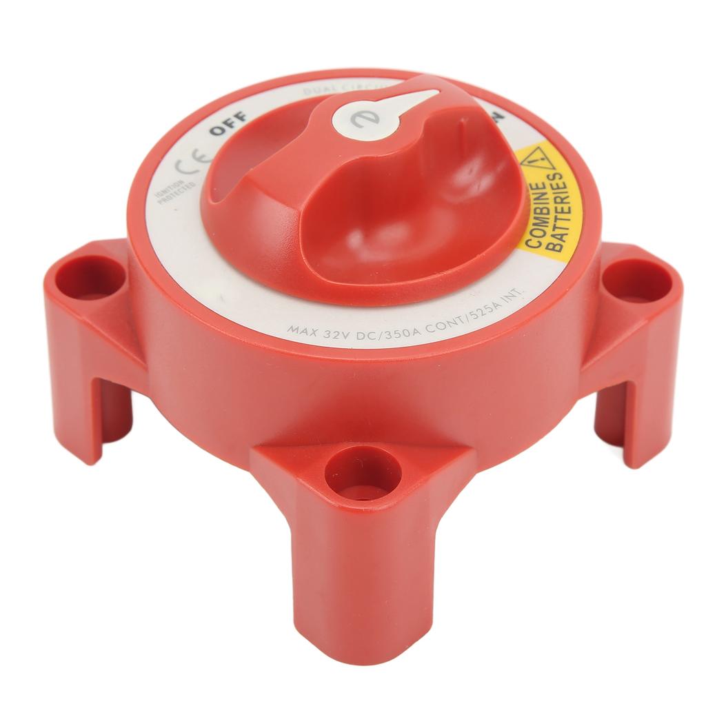 350A Battery Isolator Switch Waterproof 4 Studs Rotary Knob On Off Switch for Marine Boat RV