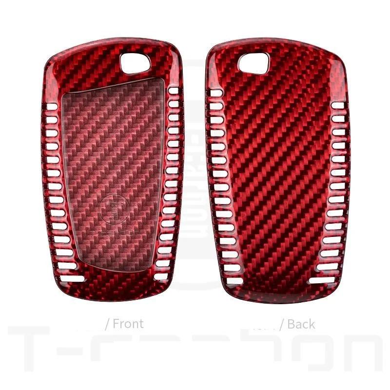 Interior Mouldings Real Carbon Fiber Car key Fob Case key cover For BMW 520 525 f30 f10 F18 118i 320i 1 3 5 7Series X3 X4 M3 M4