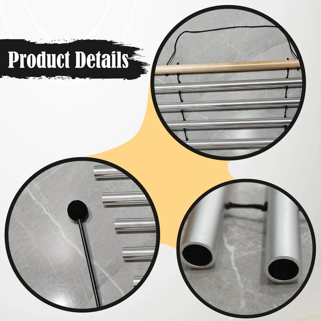 Větrný zvonkohra, Ruční, Meditační jednoradové tyčové zvonkohry, 9tónový bicí nástroj pro učitele, Řízení třídy, Dárek pro děti