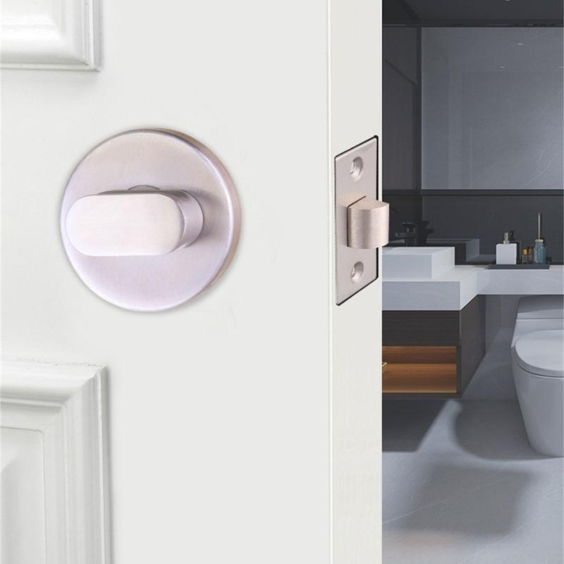 Öffentliche Toilettentürverriegelung mit rot-grünem Besetzt-Frei-Schild, Toilettenkabinentürriegel für öffentliche Toiletten