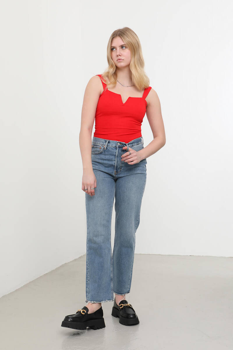 

Красный ремешок с передним ремешком