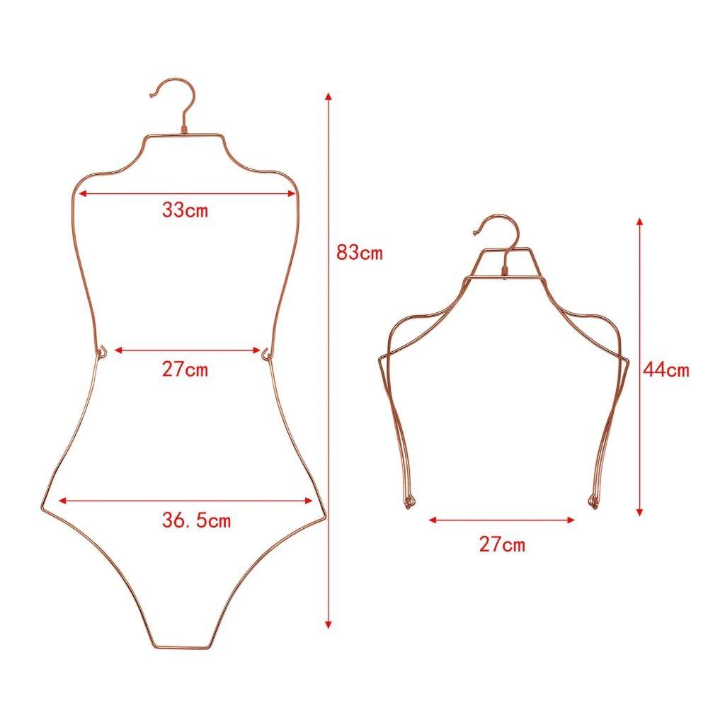Body Shape Lingerie Hanging Rack Foldable Bikini Display Hanger  Cloakroom Shops Wardrobe