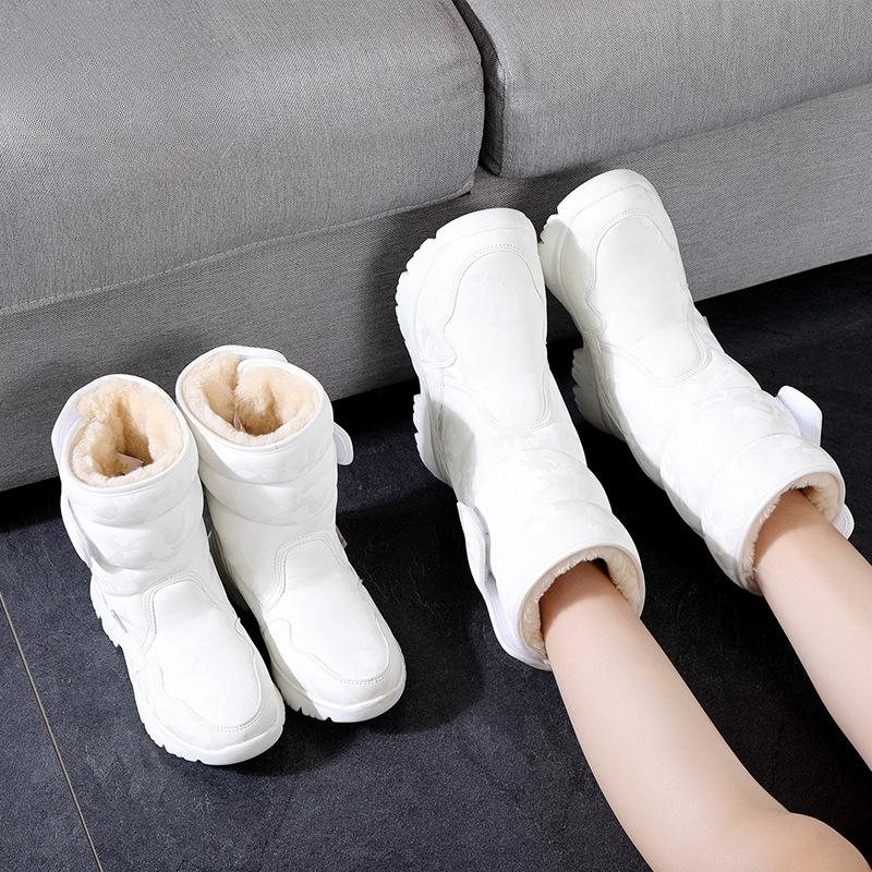 Women's Shoes Snow Boots Simple Camouflage Thickened Waterproof and Anti-slip