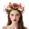 New simulation rose headband Mori bridal party hair accessories photo vacation wedding photo headgear women