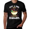 Just A Girl Who Loves Raunisex Noodles Tshirt Fashion Letter Print Tshirt