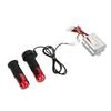 48V 500W Brushed Controller and Red Crystal Long Line Throttle Twist Grip Set for Electric Bikes