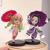 Demon Slayer Plum Rain Season Blind Box Q Version Figures Umbrella Scene PVC Collectible Model Toy Gift for Anime Fans