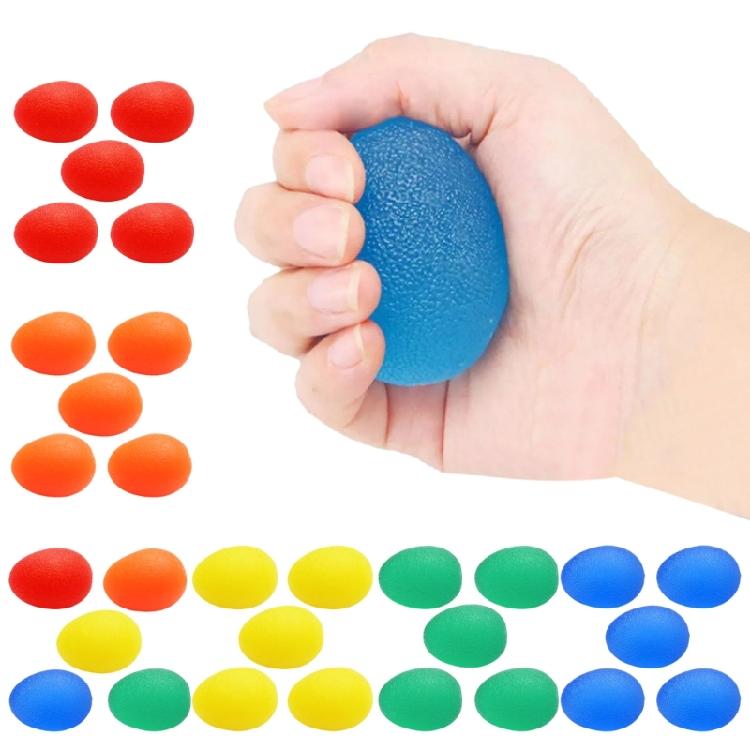 5Pcs Stress Relief Balls Hand Exercisers Stress Reliever Silicone Grip Strength Trainer Wrist Exercise Equipment