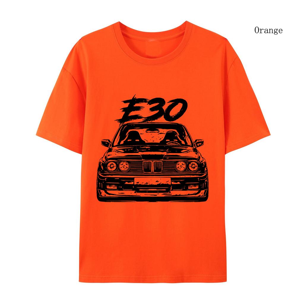 Dame E30 Bil T-skjorte Vår Høst Dame E30 Bil T-skjorte Topper Estetiske Klær Mote Dame E30 Bil T-skjorte