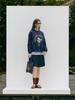 Luvm Pleated Midi Skirt_Navy