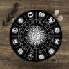 Metaphysical Message Board Mat Witchcraft Fortune Telling Altar Board Divinations Pendulum Board Round Dowsing Board