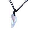 Fashionable Men Long Chain Necklace with Crystal Wolf Tooth Pendant Elegant Couple Jewelry Ideal For Daily Wear Gift Giving