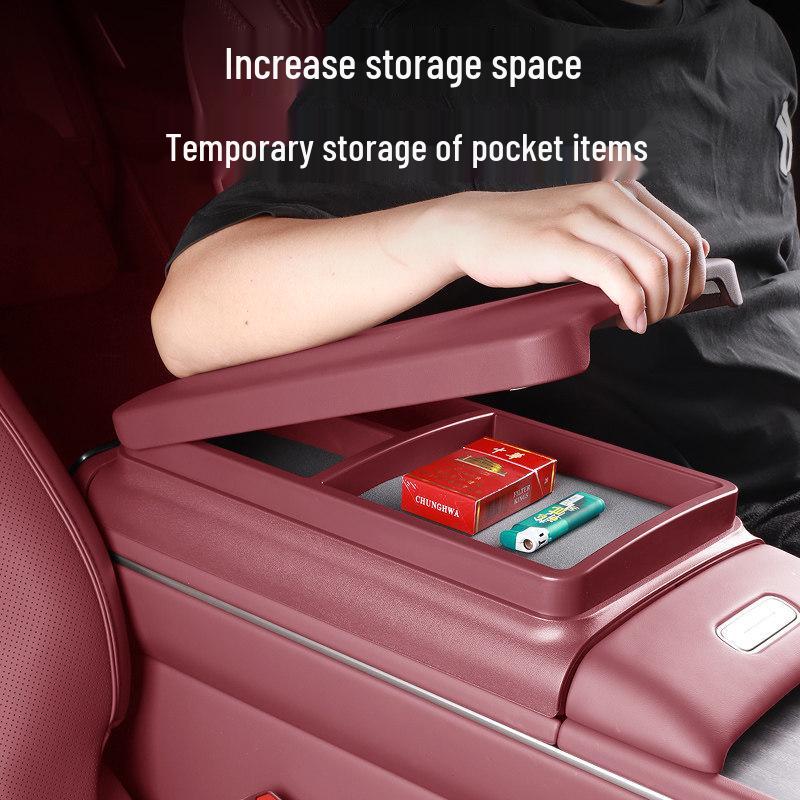 Compatible with 26 Nio ES8 Models: Armrest Box Heightening Pad, Storage Box, Center Console Protection Pad, Interior Accessories.