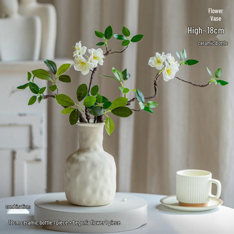 Bionic Begonia: Artificial Luxury Green Plant Dining Table Decoration