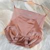 Women's High-Waisted Tummy Control Butt Lifting Underwear Seamless Anti-Roll Edge Light Luxury Ice Silk Satin Thin Shorts