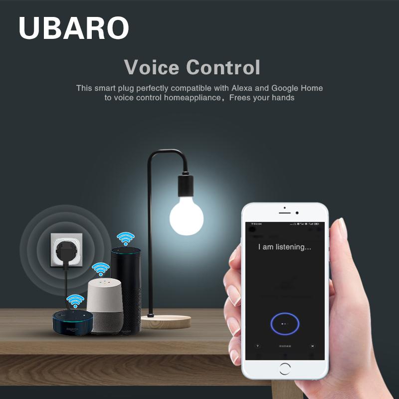 Wifi Smart Socket France Tuya App Control Support Google Home Alexa Voice Plug Timing Power Outlet 100-240v Home Appliance