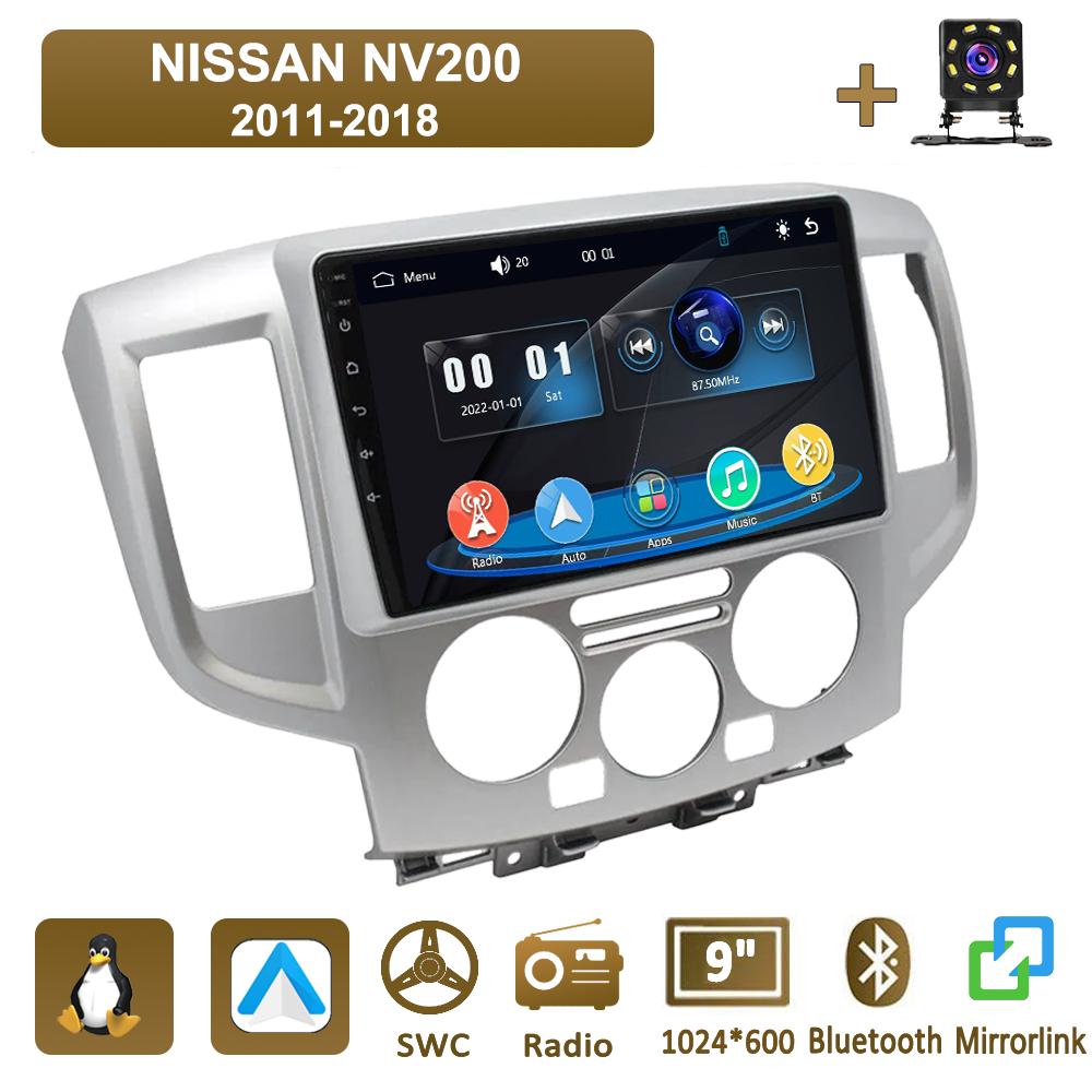 Icreative Car Radio Multimedia MP5 Player Head Unit Stereo BT For NISSAN NV200 2011-2018 серебряный