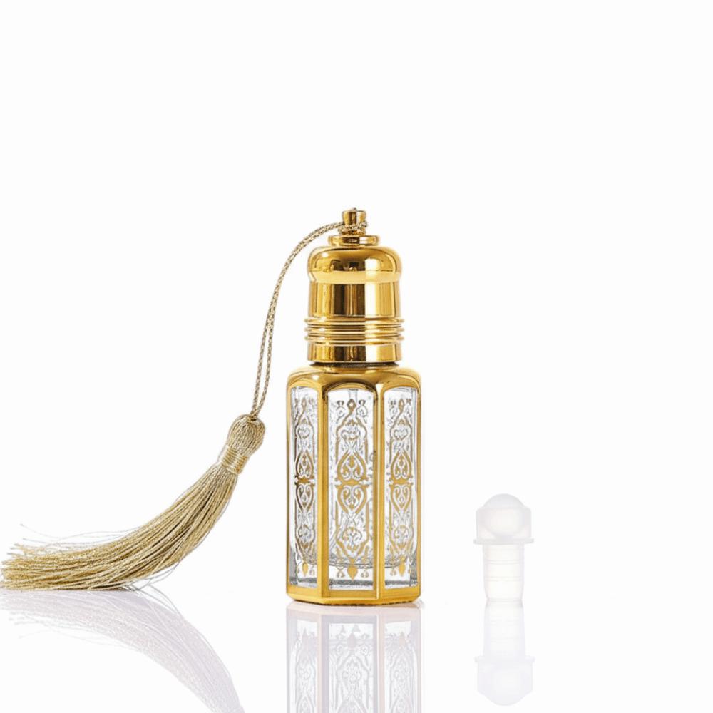 

Container for Liquids 6ml Glass Perfume Bottle Empty Container Portable Refillable Bottle Leak-Proof Roller Bottle Travel