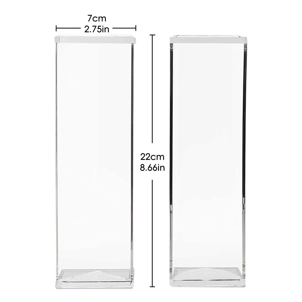 22cm Dessert Cookie Display Plate Modern European Style Acrylic Rectangle Tray Fruit Serving Tray for Restaurant Kitchen Home