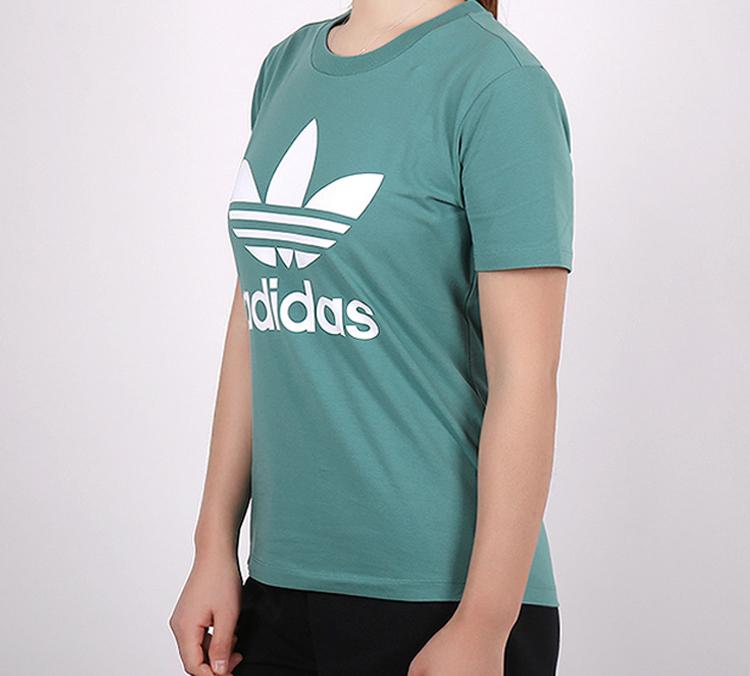 Adidas Originals Set in Sleeve T Shirt Women's Future Aqua Green FM3300