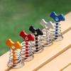 سطح مرساة أوتاد مع Carabiners يندبروف خيمة حبل الموتر الألومنيوم سطح التعادل أسفل الربيع خيمة حصص في الهواء الطلق التخييم هيكل السمكة أوتاد خيمة