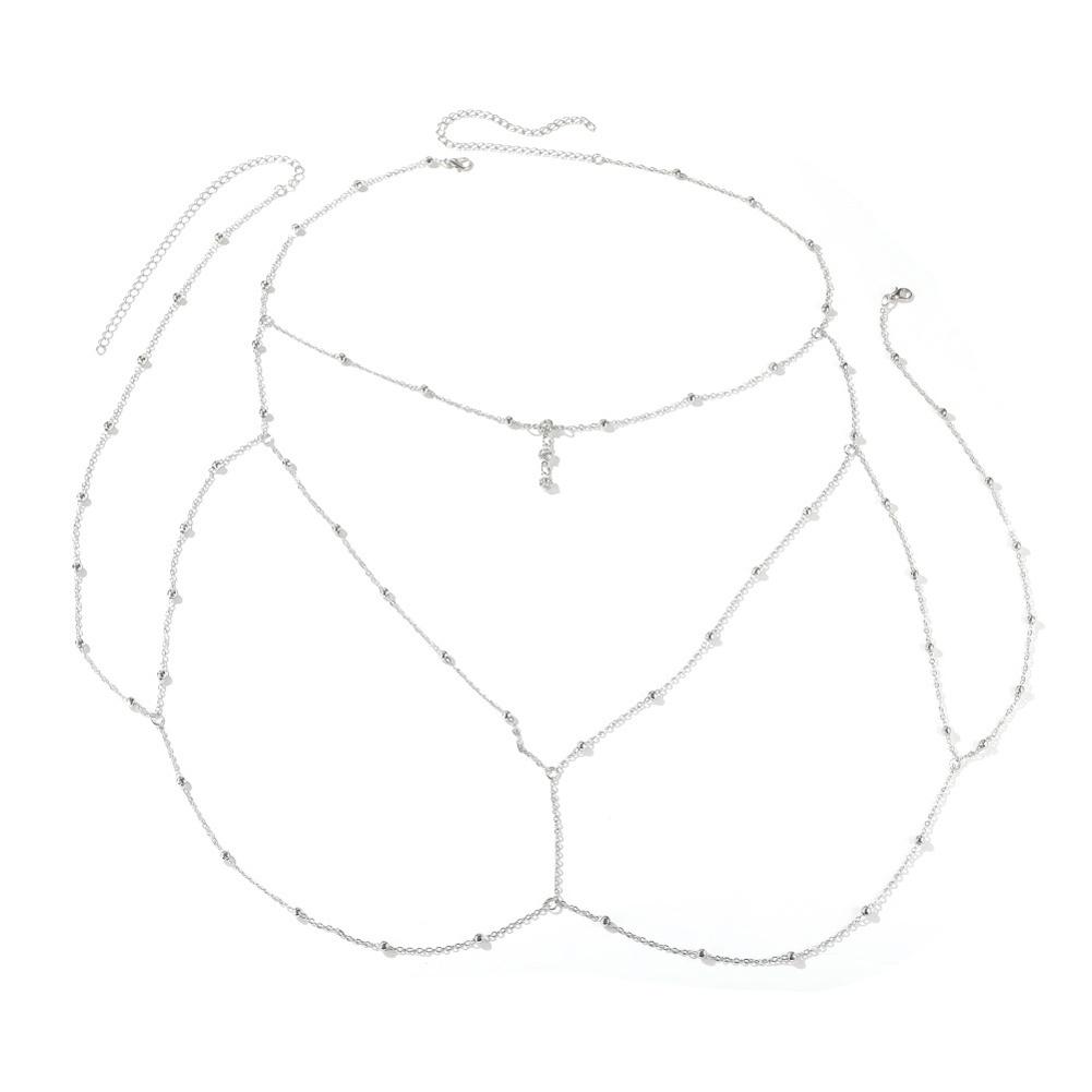 Women Sexy Necklace Fashion Body Chain Shoulder Jewelry Bra Cross Body Chain Jewellery